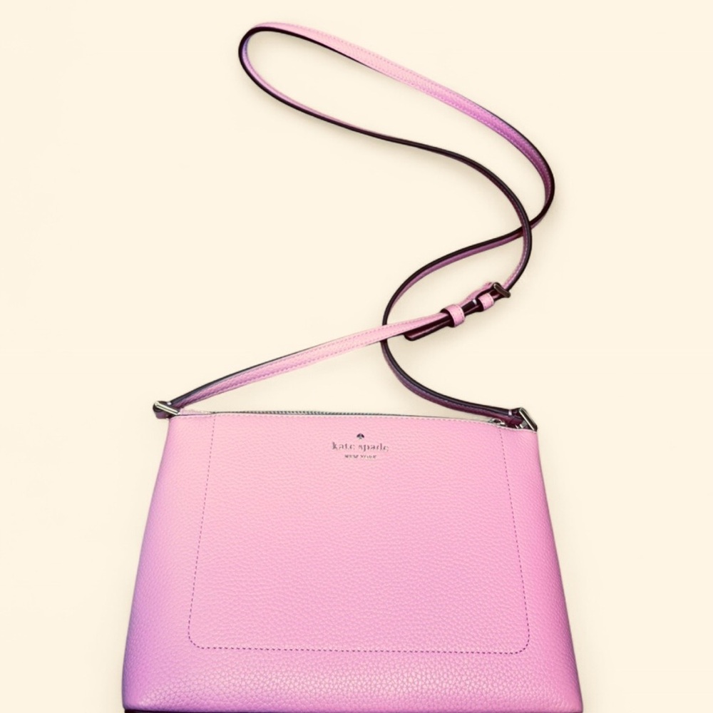 kate spade Pink Pebbled Leather Crossbody Bag